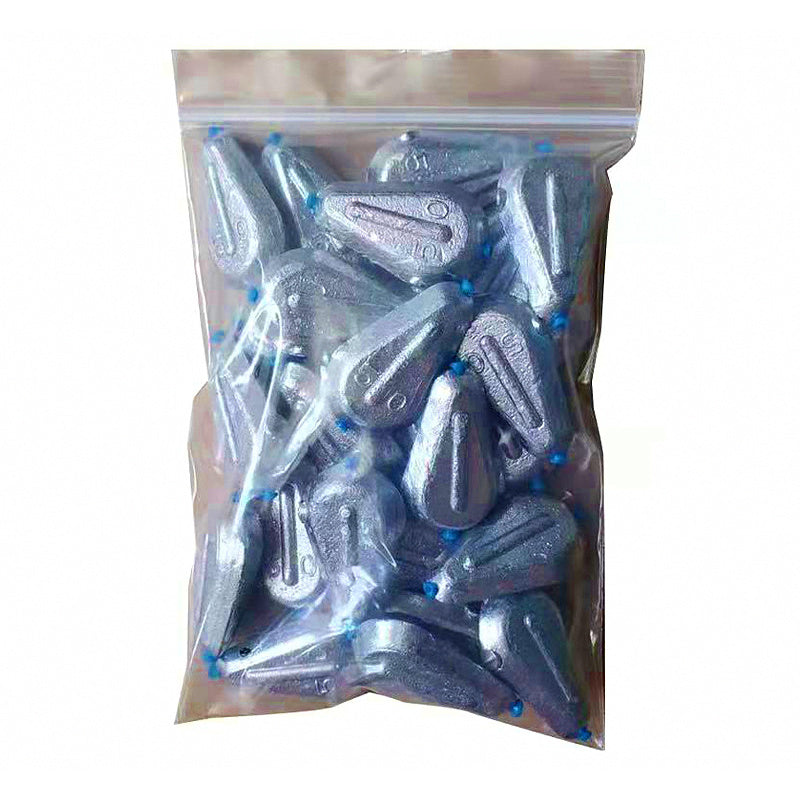 Heart Shape Flat Sinker, Plastic Core, 0.35–14.1 oz (10–400 g)