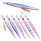 Saltwater Metal Jig with Double Hooks, 100–500 g (3.5–17.6 oz)