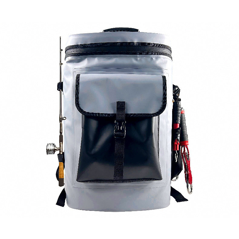 Waterproof PVC Fishing Backpack with Insulated Cooler, 30 L