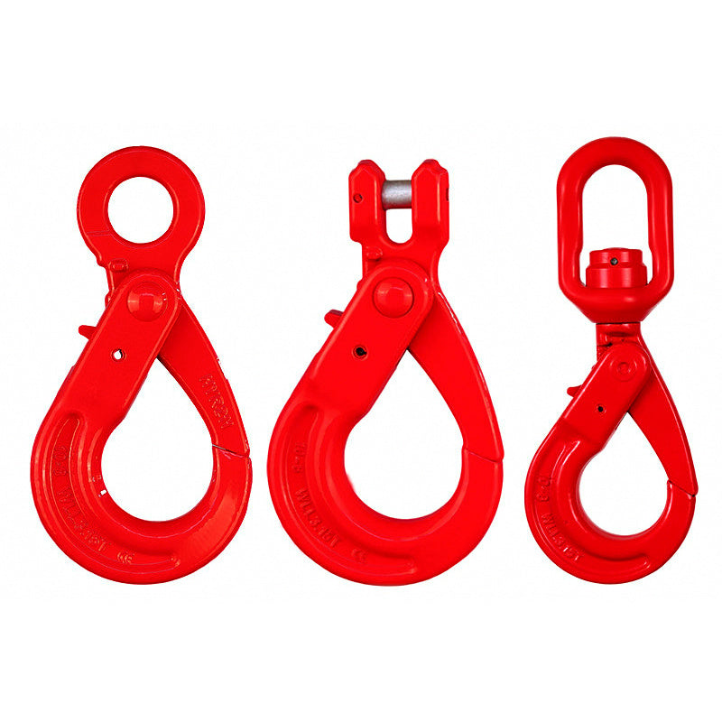 Alloy Steel Self-Locking Safety Hook, Eye/Ram's Horn/Swivel