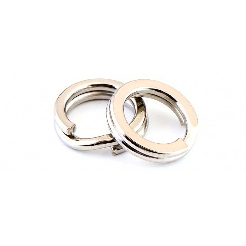 Flattened Double Split Rings, Size 00–8, Lure Connectors