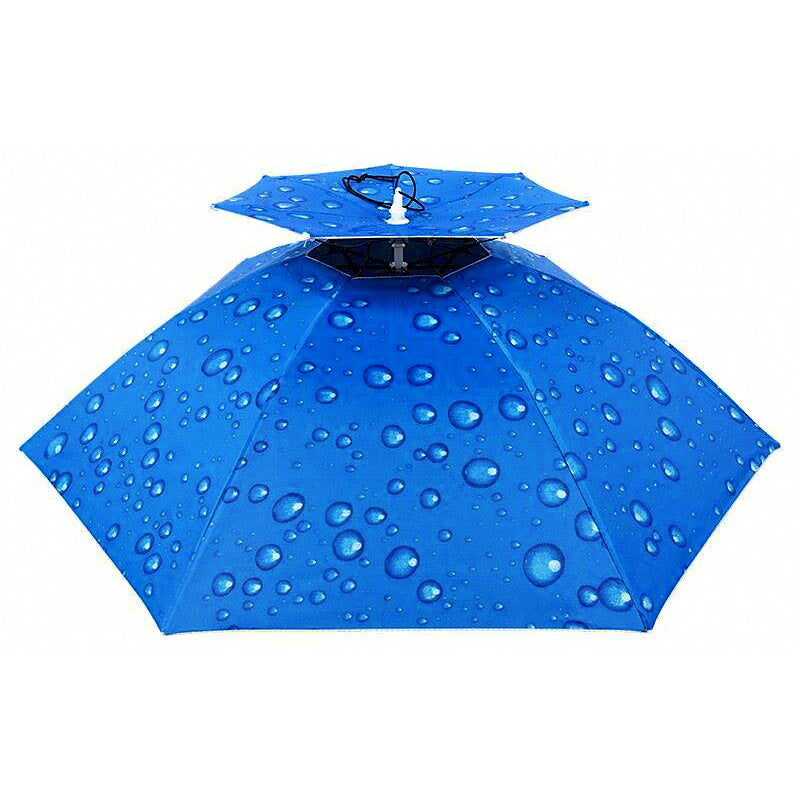 Hands-Free Umbrella Hat, Rain & Sun Hat, 52–105 cm (20–41 in)
