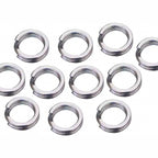 304 Stainless Double Loop Connectors for Lures, 50-Pack