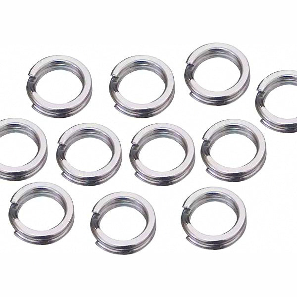 304 Stainless Double Loop Connectors for Lures, 50-Pack