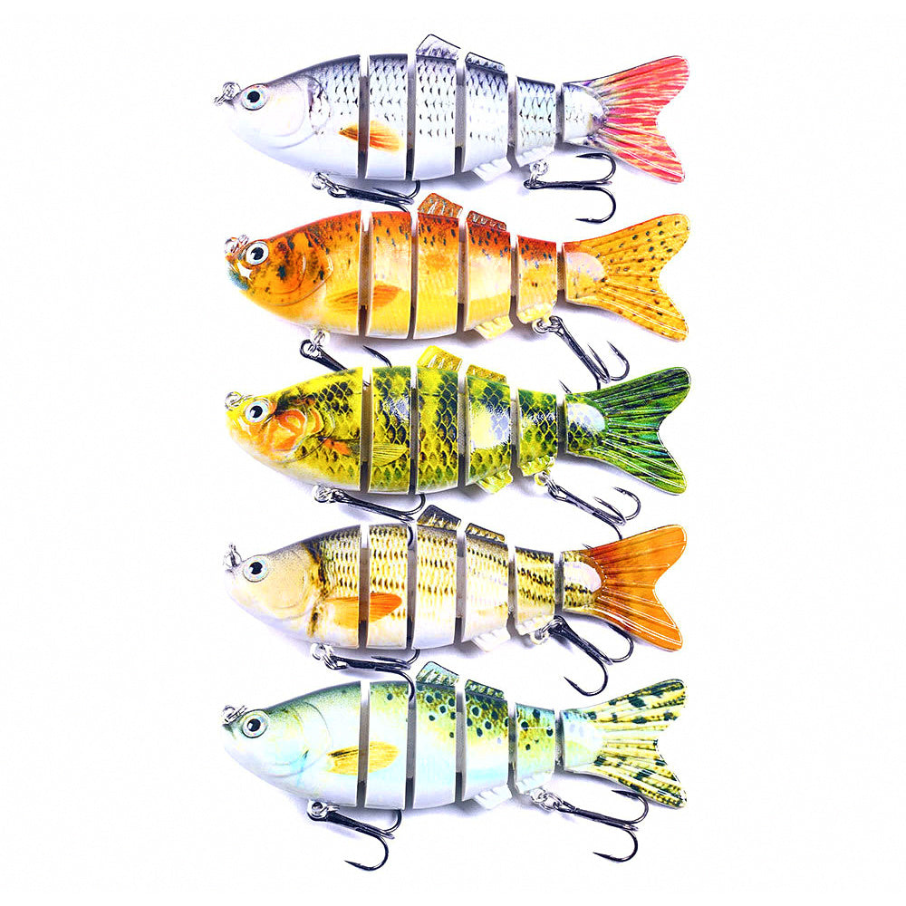 Multi-Jointed Swimbait Hard Bait, 10 cm 18 g (0.63 oz)