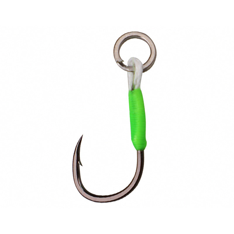 Barbed Single Hooks for Spoons & Jigs, Sizes 6–16, 10 Pack