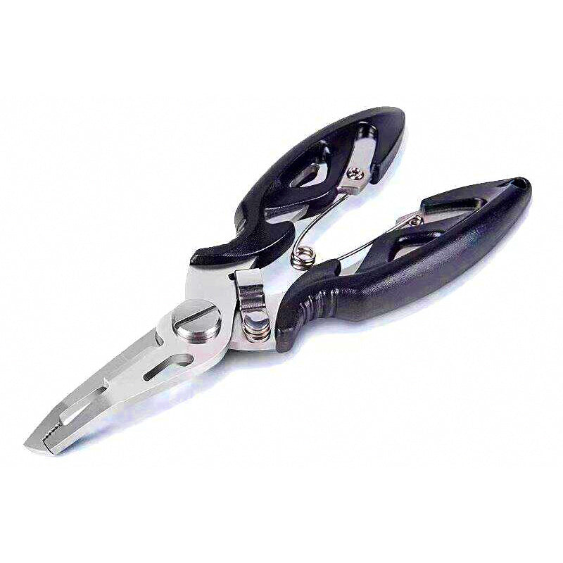 Stainless Fishing Pliers, Split Ring, Line Cutter & Hook Remover