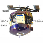 Baitcasting Reel, Aluminum Alloy, 6.3:1, Blue-Purple
