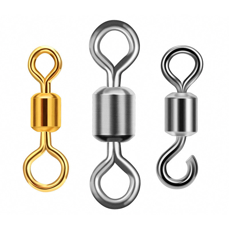 Fishing Swivels, Interlock Snaps & Figure-8 Rings, 10 Pack