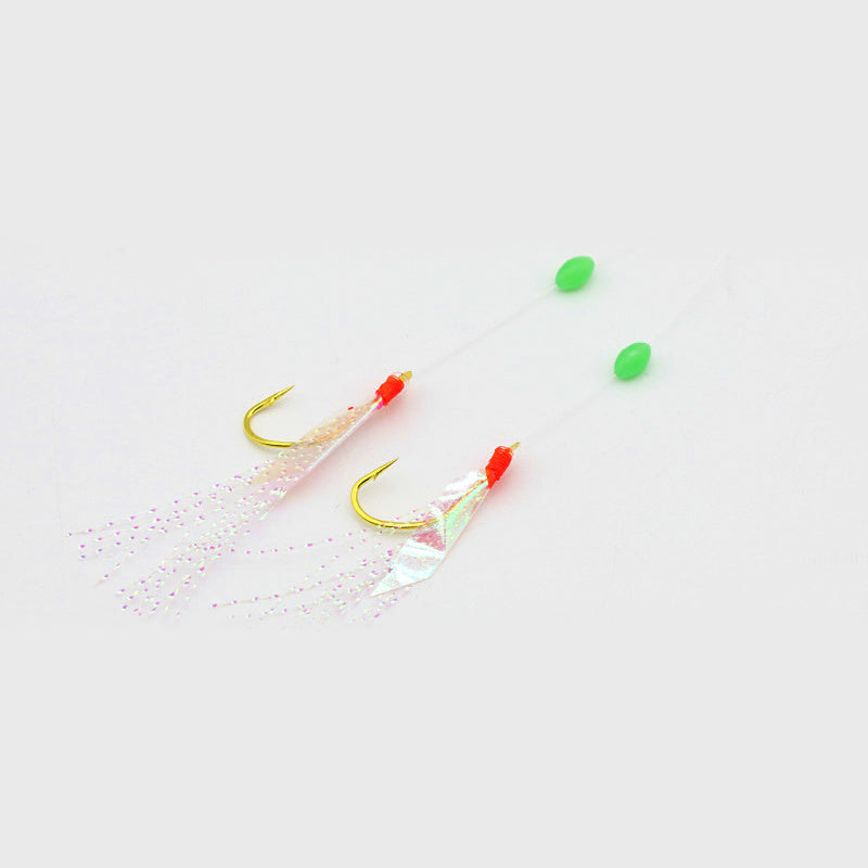 Fish Skin Hook Rig, Barbed Multi-Hook String, No. 5–20