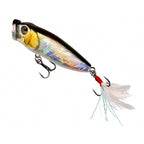 Floating Popper Lure, 9 g (0.3 oz), Feather Treble Hook