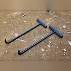 Steel T-Hook with Non-Slip Handle Sleeve, 15–120 cm (6–47 in)