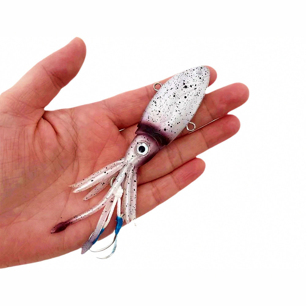 VIB Squid Soft Lure, 40 g (1.4 oz) / 50 g (1.8 oz), 3D Eyes