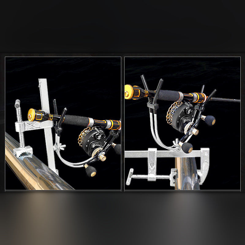 Stainless Steel Clamp-On Fishing Rod Holder, 35 cm (13.8 in)