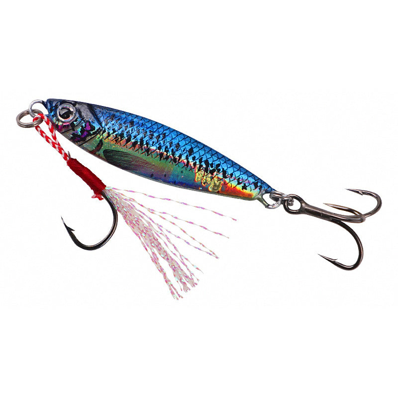 Metal Casting Jig, 7–30 g (0.25–1.1 oz), Single + Treble Hook