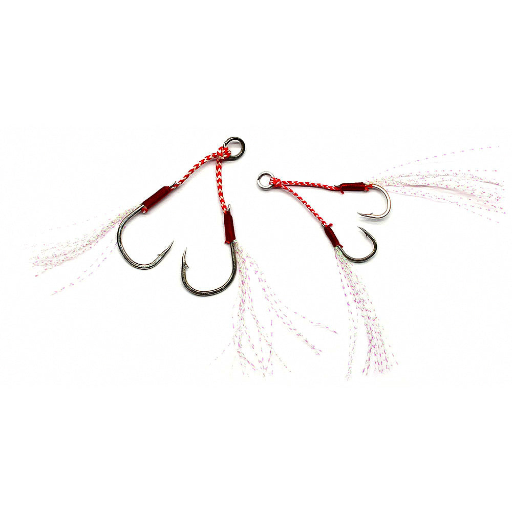 Slow Pitch Double Assist Hooks, Size 1, 25-Pack