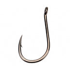 Barbed Eyed Hook with Tube, Offset Bend, Sizes 0.5–12