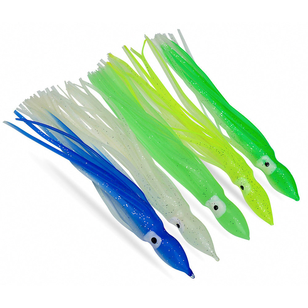Glow Soft Octopus Squid Lure, 5-9 cm (2-3.5 in), Silicone