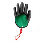 Fish Handling Gloves, Black, Quick-Dry, Optional Magnetic Clip