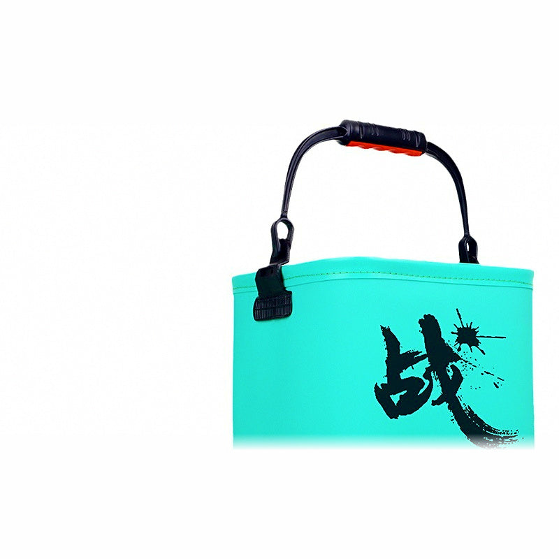 Foldable EVA Fishing Bucket with Lid, 18-24 cm