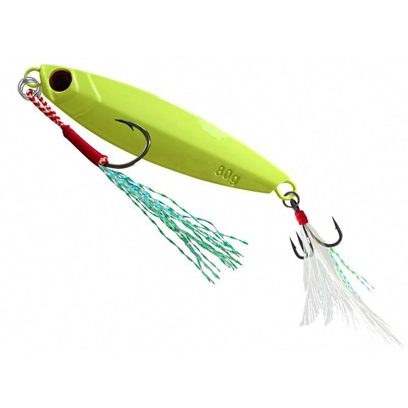 Glow Casting Jig, Feathered Treble, 7–80 g (0.25–2.8 oz)
