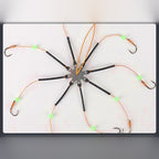 Glow Bead Flip Hook Rig, Barbed Hooks, Sizes 8–14