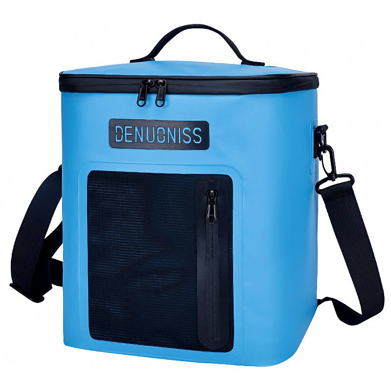 Round TPU Insulated Cooler Bag, Portable Fishing & Camping