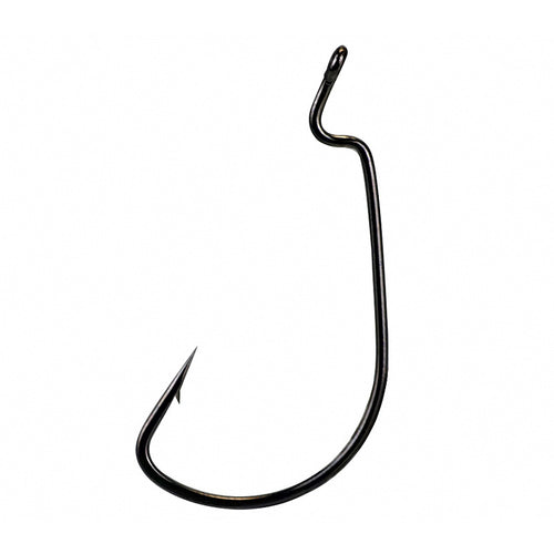 Wide Gap Offset Worm Hooks, Barbed, 50-Pack, Sizes 6 to 5/0