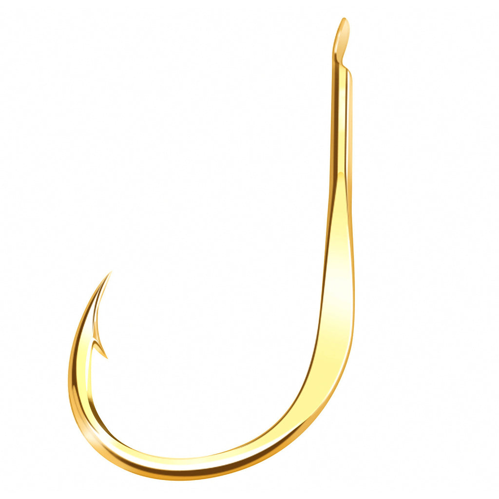 Gold Fishing Hooks for Dropper Rigs, 20 Pack, Sizes 0.1–8