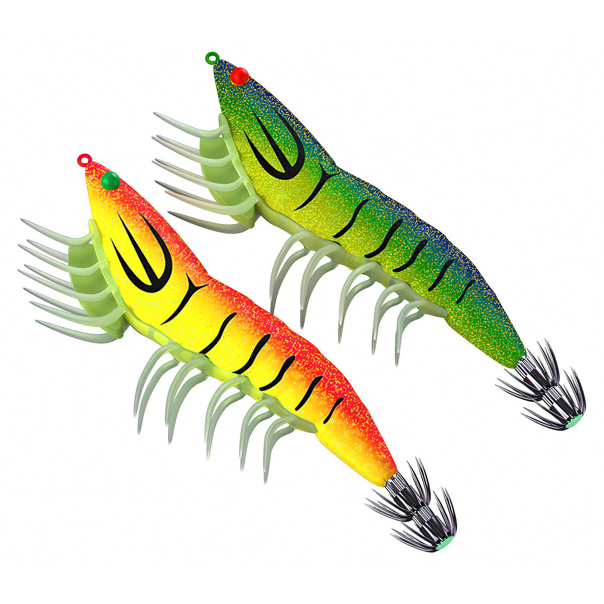 Glow Shrimp Squid Jig with Rattle, 14–24 g (0.5–0.85 oz)