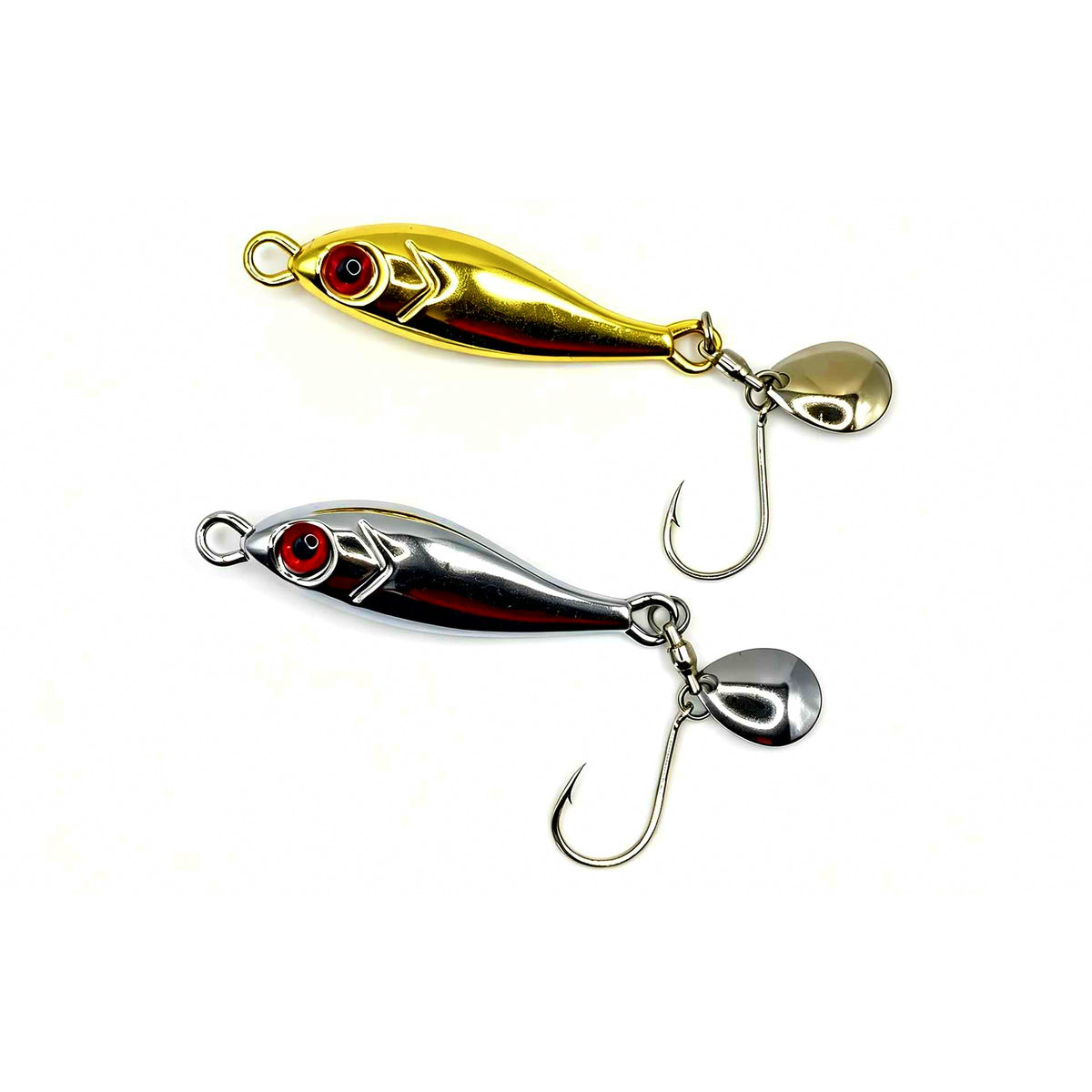 Dolphin Metal Jig with Spinner Blade, 5–40 g (0.18–1.4 oz)