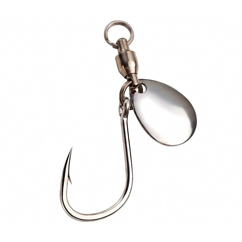 Single Jig Hooks with Bearing Swivel & Blade, Iseni 13–15