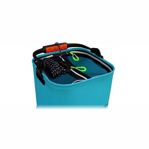 Collapsible Square Fishing Bucket with Rope, 3 Sizes