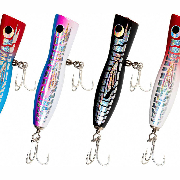 Floating Wooden Popper Lure, 35 g (1.2 oz), 13.5 cm