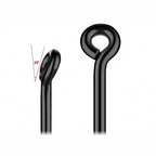 Offset Worm Hooks, Barbed, Bulk 50/100/200 Pack
