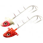 Glow Lead Head Jig w/ Treble Hooks, 60–300 g (2.1–10.6 oz)