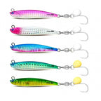 Small Fat Metal Jig, 40–100 g (1.4–3.5 oz), UV Glow Colors