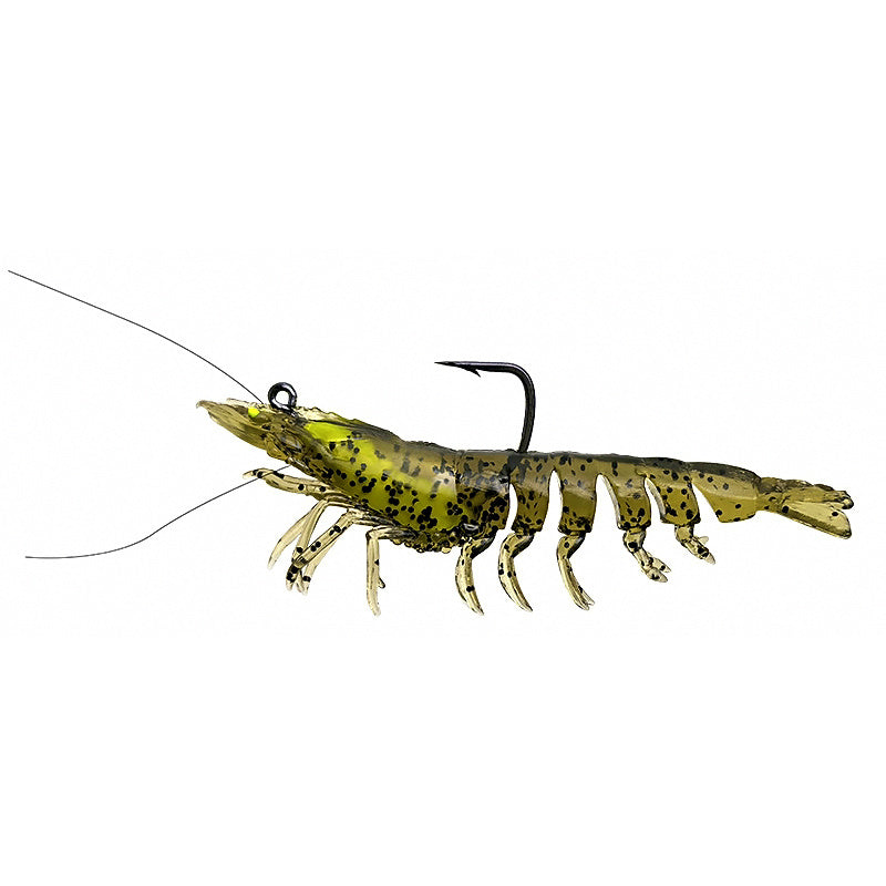 Glow Shrimp Soft Bait, Lead-Filled, 8–9 cm (3.1–3.5 in)