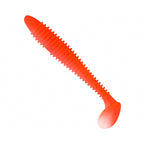 T-Tail Ribbed Soft Plastic Worm, Two-Tone, 10 Pack
