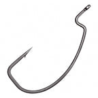 Wide Gap Offset Worm Hook, Teflon, Sizes 2 to 7/0