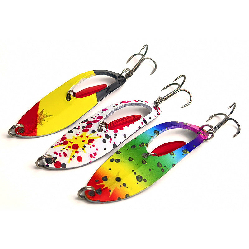 Long Cast Metal Spoon Lure, Treble Hook, 18–30 g (0.6–1.1 oz)