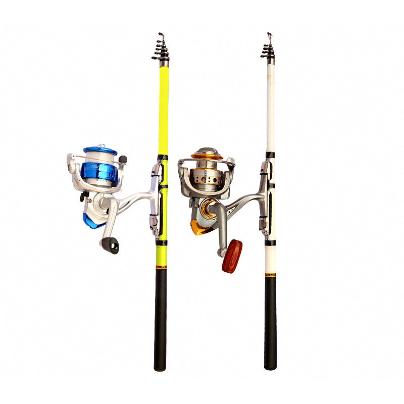 Telescopic Fiberglass Rock Fishing Rod, 1.5–3 m (4.9–9.8 ft)