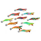 Wood Shrimp Squid Jig, Glow & Laser, No. 2.5–3.5