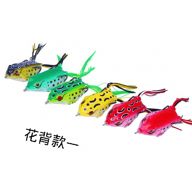 Soft Frog Lure with Double Hooks, 3.5–13 g (0.12–0.46 oz)