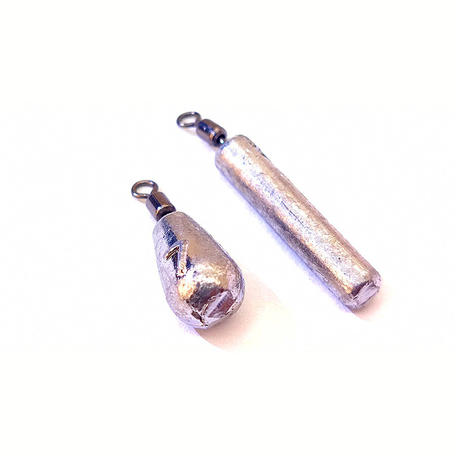 Free Rig Sinkers, Cylinder & Teardrop, 0.09–0.35 oz (2.5–10 g)