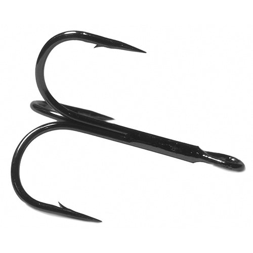 Carbon Steel Treble Hooks, Sizes 18 to 15/0