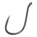Barbed Single Hooks, High Carbon Steel, PTFE Coated, Size 2–8