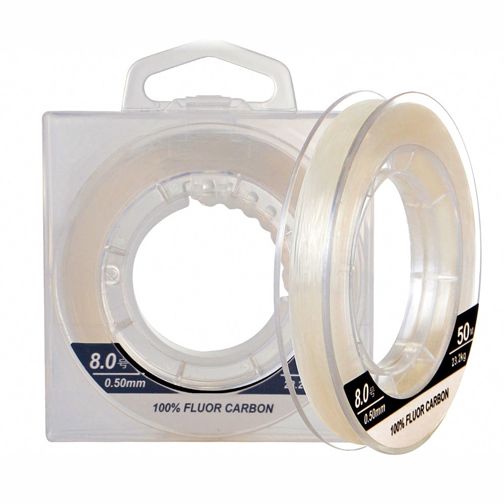 Fluorocarbon Leader Line, 100 m (109 yd) Spool, Multiple Sizes
