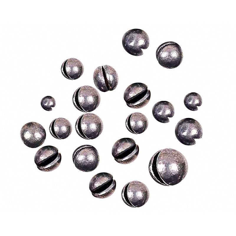 Split Shot Sinkers, Silver Round Lead, 0.2–2.1 g (0.007–0.074 oz)