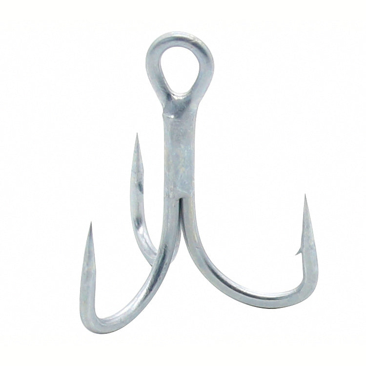 4X Strong Treble Hooks, 5-Pack, Sizes 8 to 3/0
